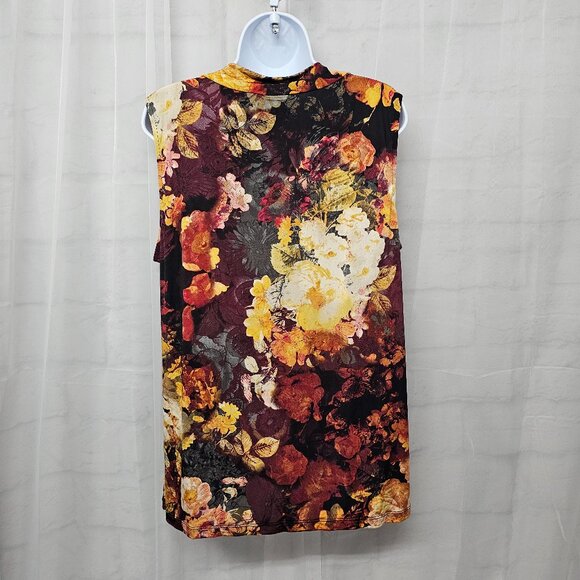 Worthington Tank Floral Goth Whimsigoth Scoop Neck Fairy Rust Burgundy 2X - Picture 5 of 9